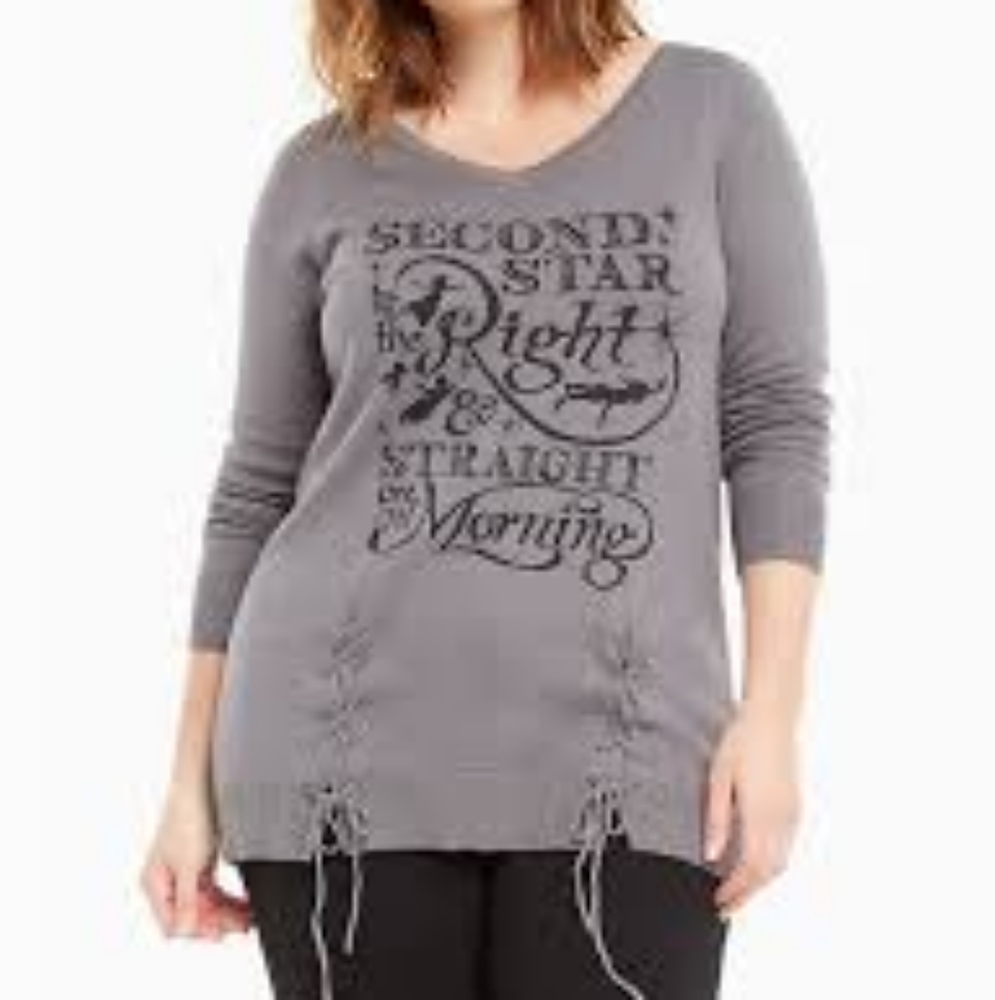 Torrid Disney Licenced Peter Pan Sweatshirt